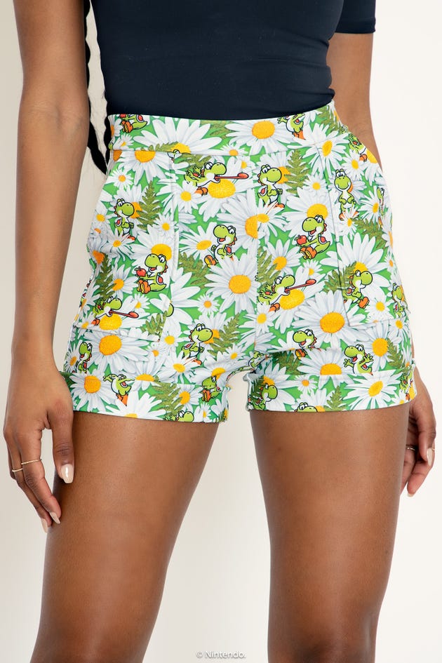 Yoshi Garden Cuffed Shorts
