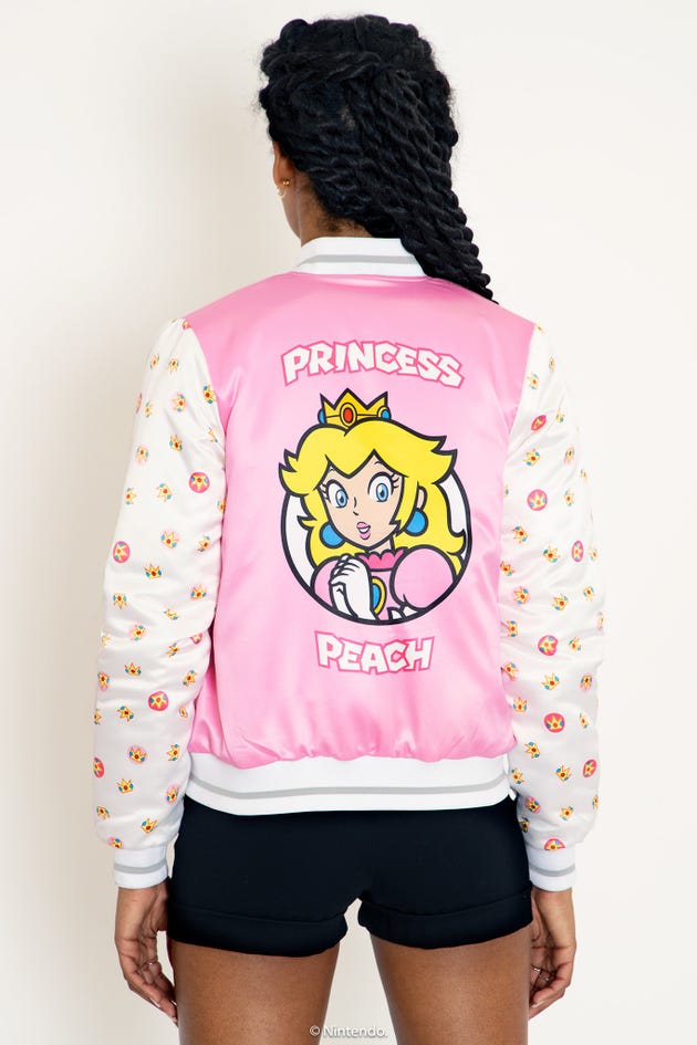 Princess Peach Shiny Bomber Jacket