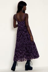 Witch's Altar Purple Sheer Midaxi Dress