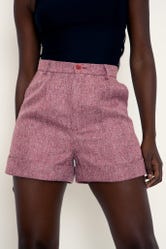 Tweed Pink Shorts