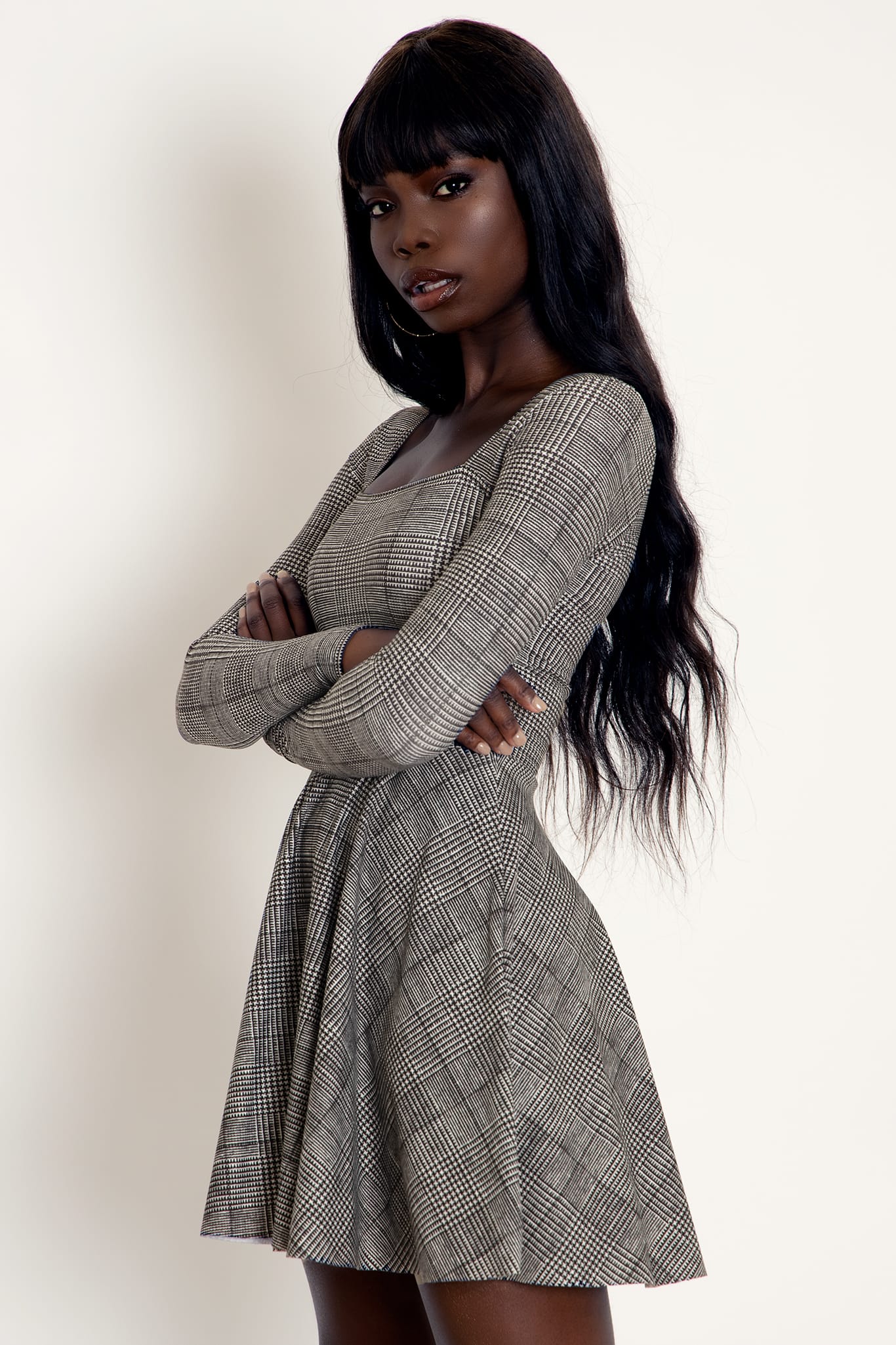 Tweed sales skater dress