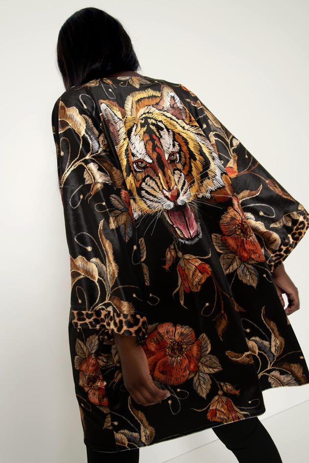 Tiger Lady Velvet Robe