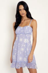 Sun And Moon Lilac Milkmaid Dress