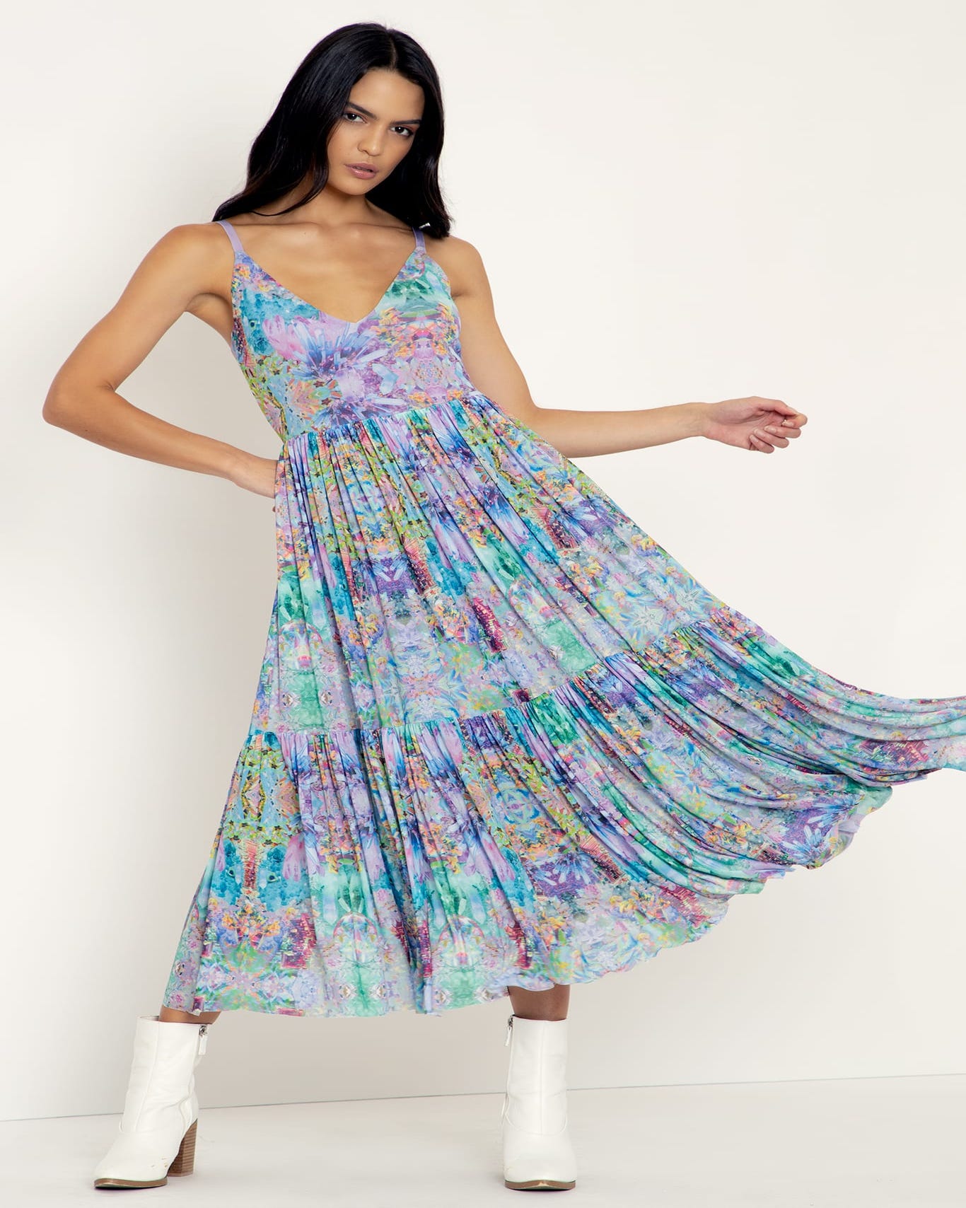 Crystal Magic Sheer Midaxi Dress - Limited