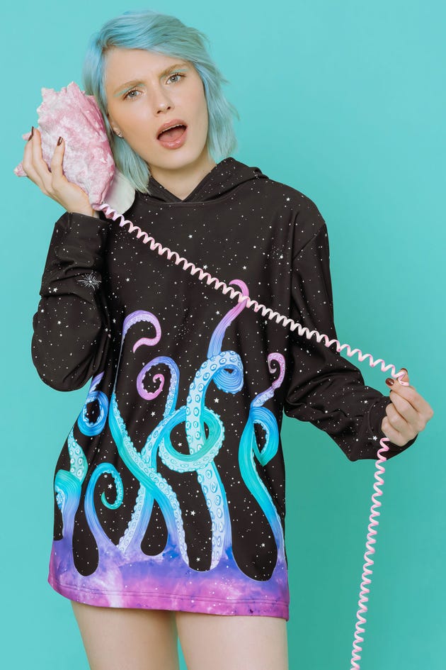 Space Tentacles Hoodie Sweater - Limited