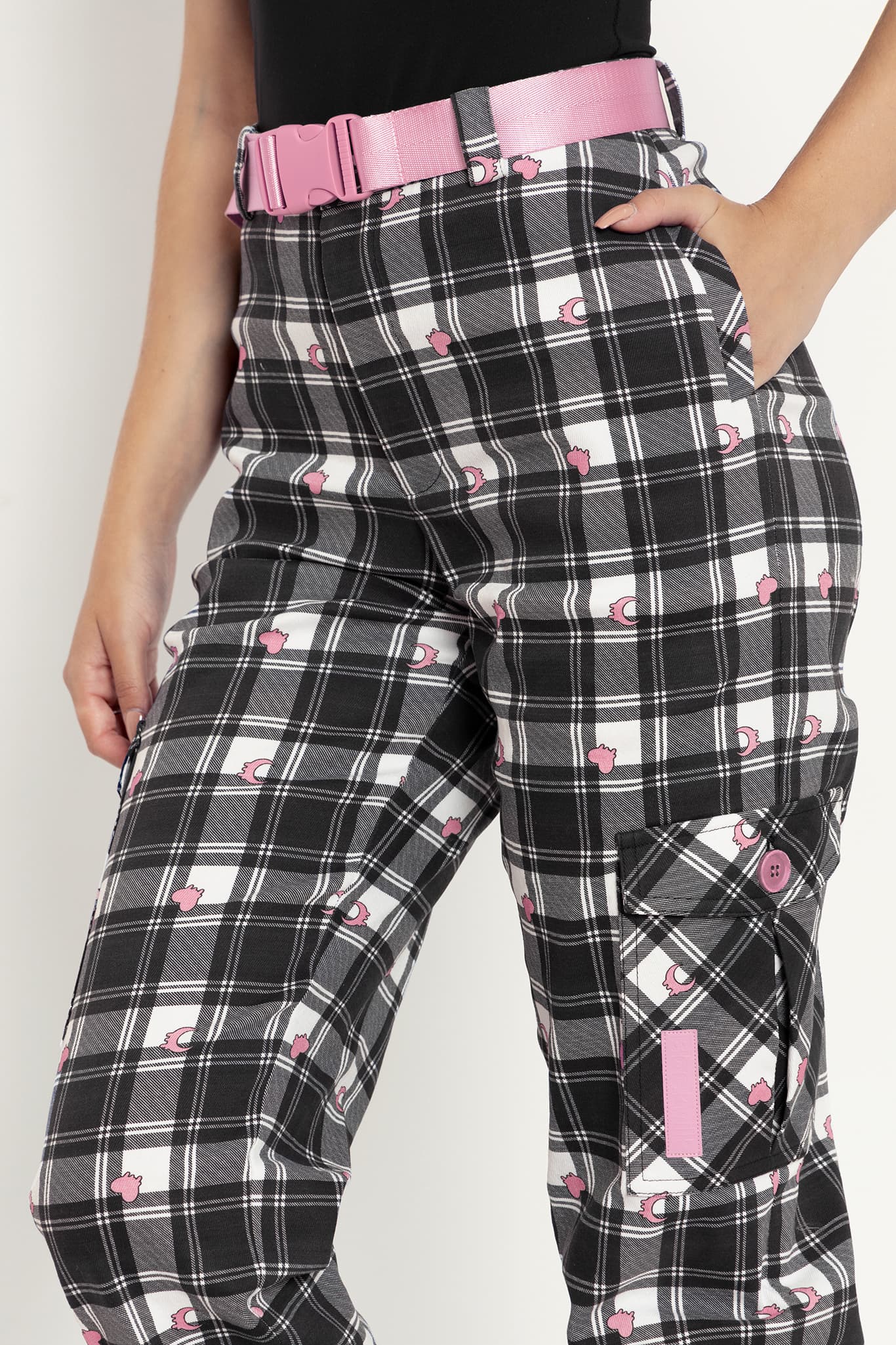 Tartan Heart Cargo Pants - Limited