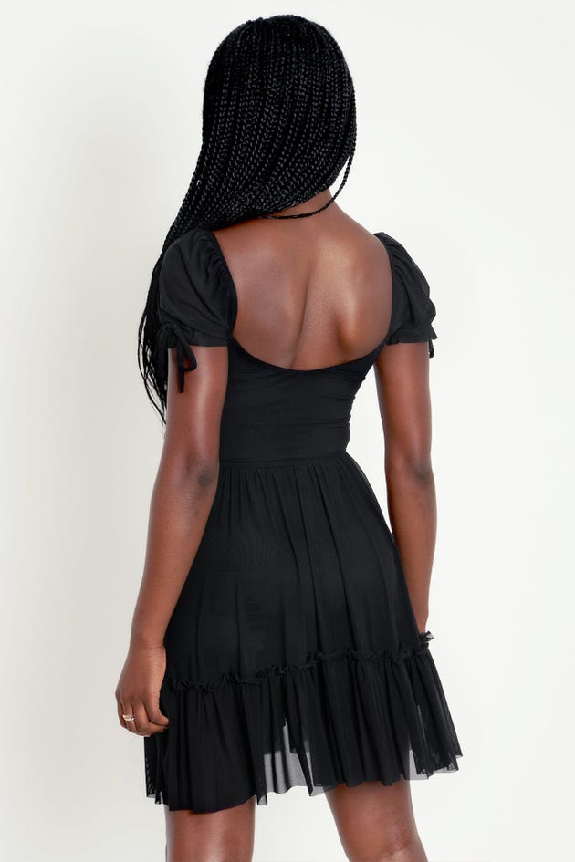 Black Short Tea Party Dress