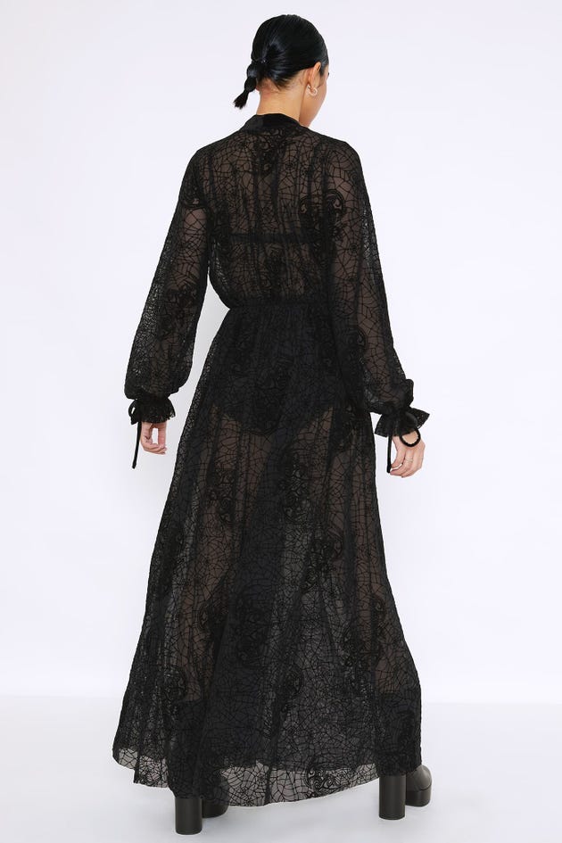 Webs And Wings Maxi Robe - Limited