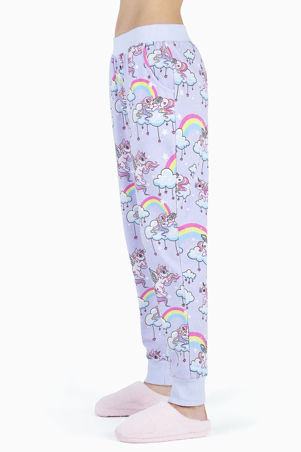 Very Important Pajamas Light Pink & Blue Star Unicorn Pajama Pants - Women  | Best Price and Reviews | Zulily