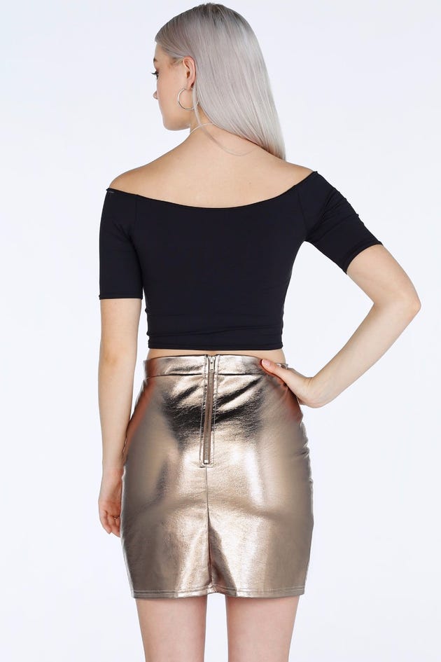 Rose Gold Dreams Mini Skirt