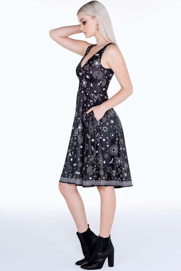 Put A Spell On You Midi Marilyn Dress