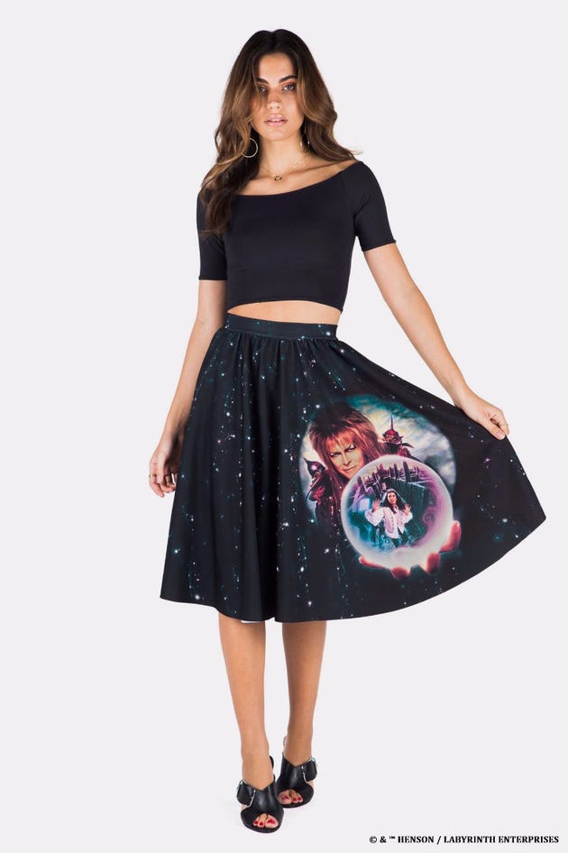 Crystal Ball Pocket Midi Skirt