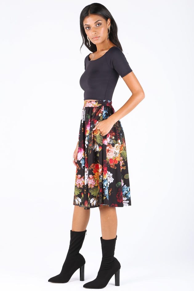 Van Dael Vase Pocket Midi Skirt