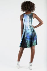 Galaxy Emerald Vs Forest Orbs Longline Inside Out Dress