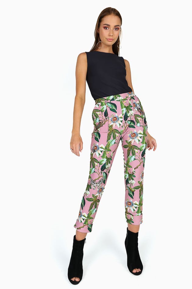 Passion Garden Cuffed Pants