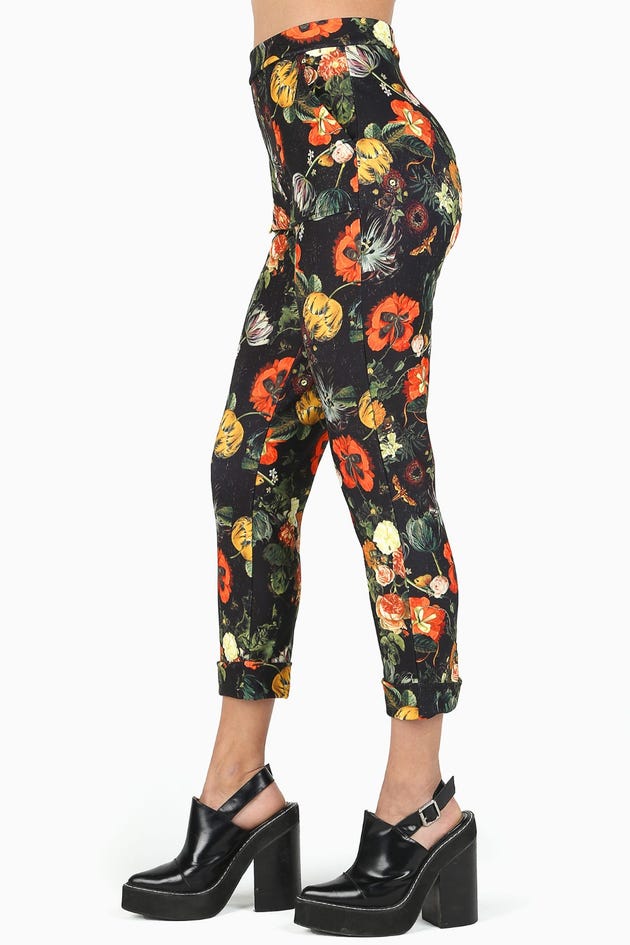 Deadly Flora Cuffed Pants
