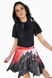 Demonised Pocket Skater Skirt