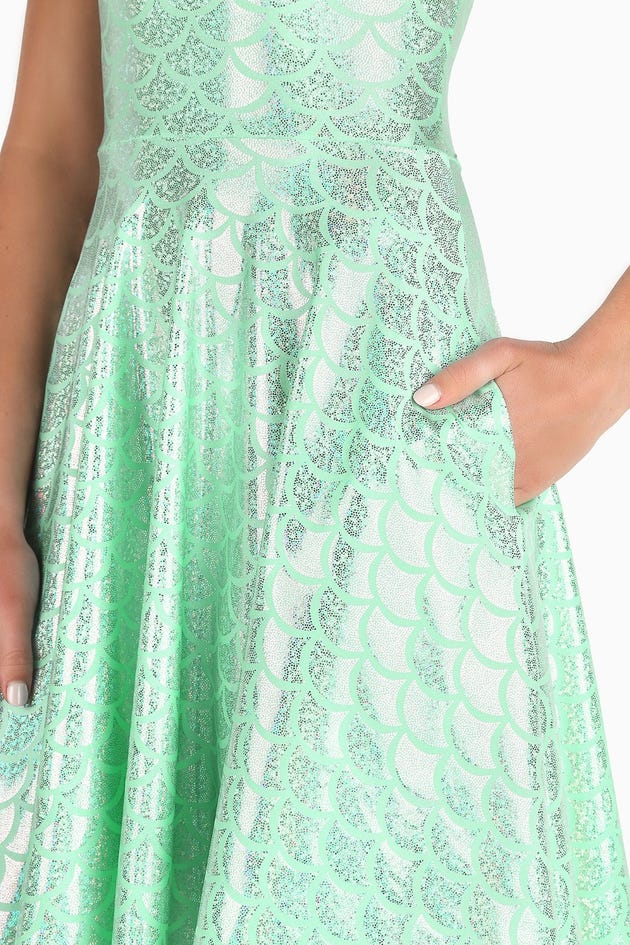 Mermaid Mint Reversible Longline Dress