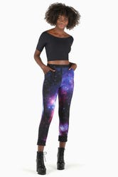 Galaxy Purple Cuffed Pants