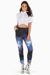 Galaxy Blue Cuffed Pants