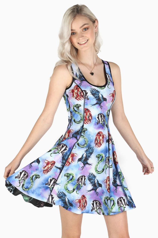 Magic Stars Vs Watercolour House Mascots Inside Out Dress - Limited
