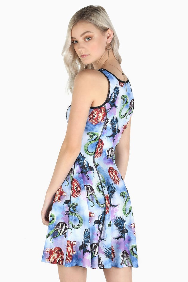 Magic Stars Vs Watercolour House Mascots Inside Out Dress - Limited