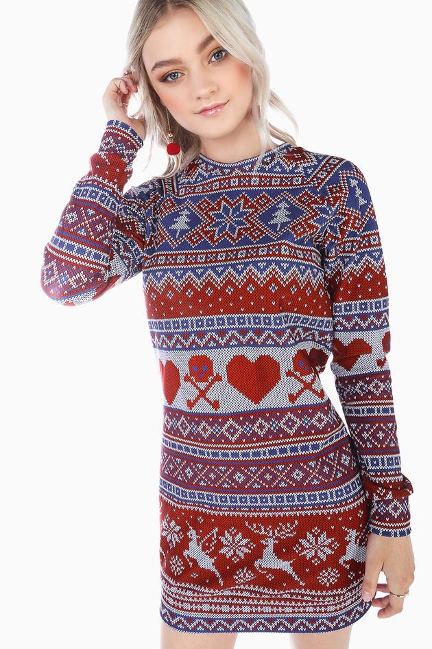 Christmas Jumper Sweater Dress - Limited
