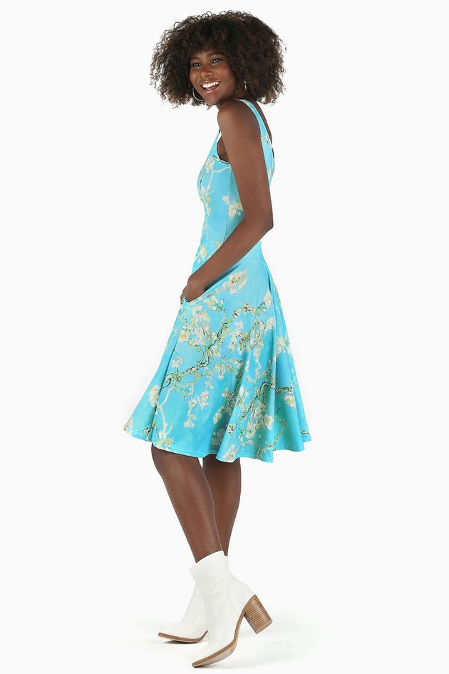 Almond Blossom Pocket Midi Dress