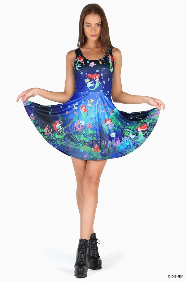 The Little Mermaid Scoop Skater Dress - Limited
