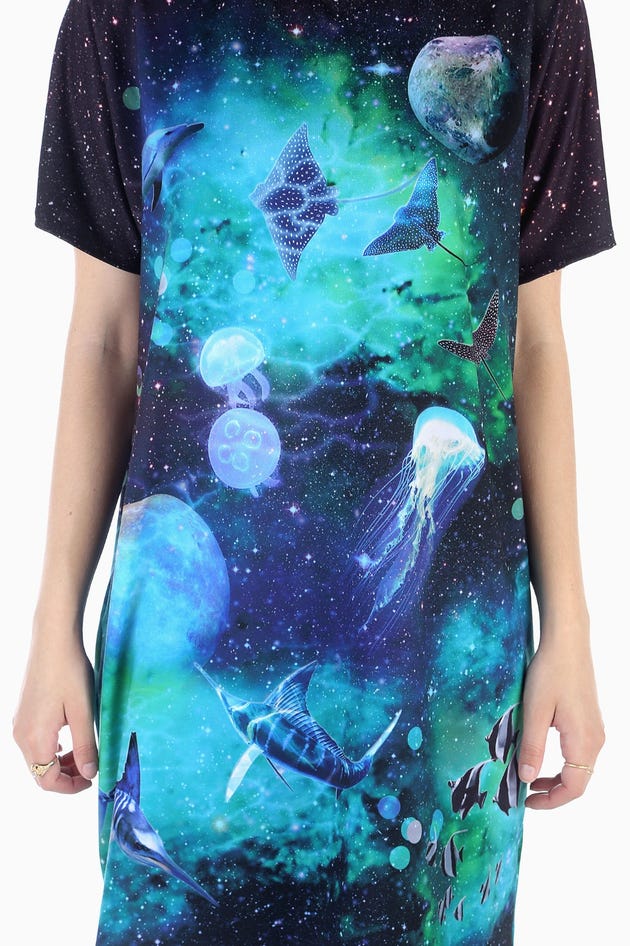 Galactic Ocean Slouched Tee Dress 2