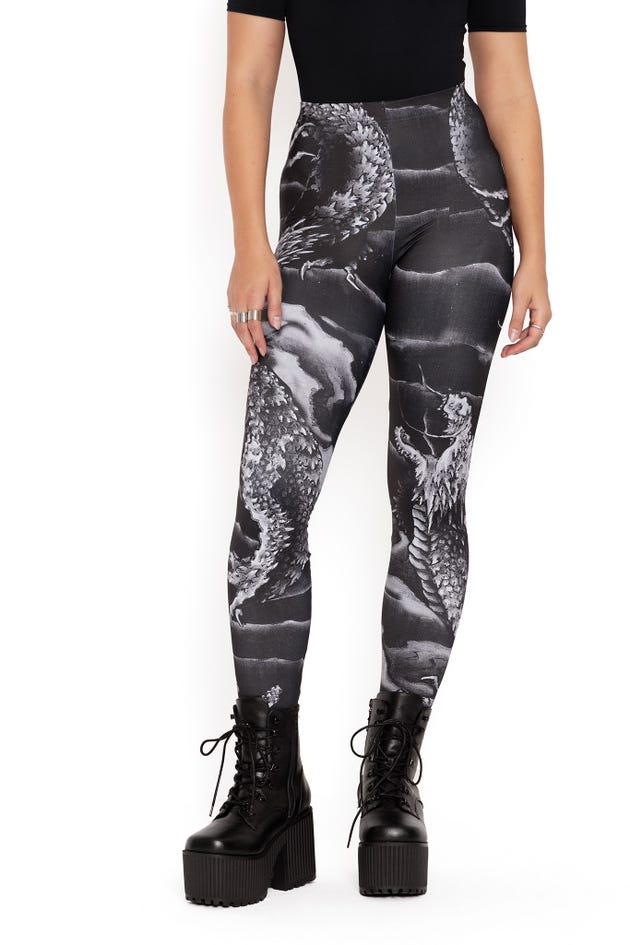 Ascending Dragon Descending Dragon HWMF Leggings