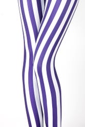 Beetlejuice Purple Leggings