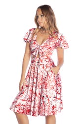 Blood Splatter Rio Midi Dress7 Day Un