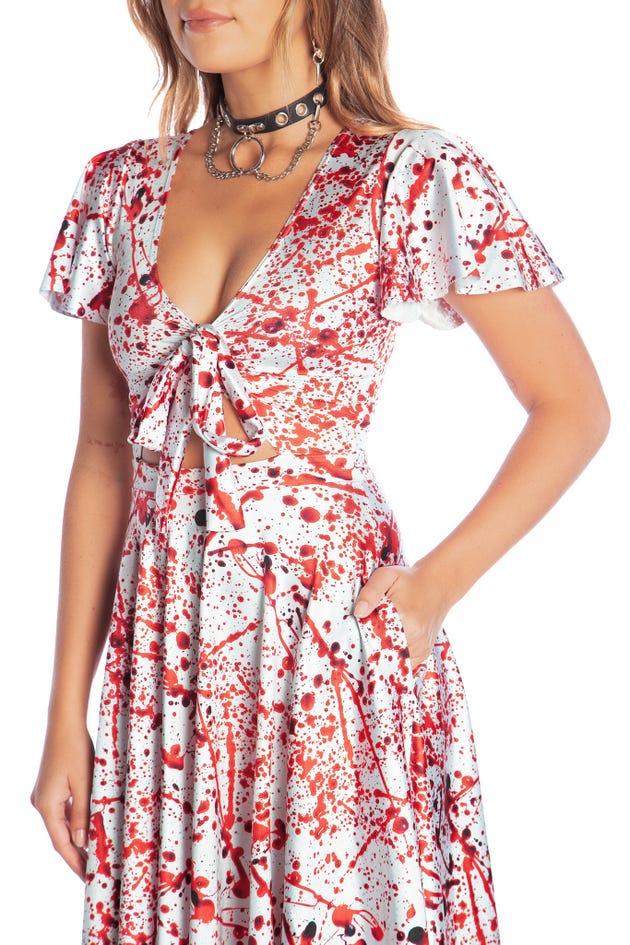 Blood Splatter Rio Midi Dress7 Day Un