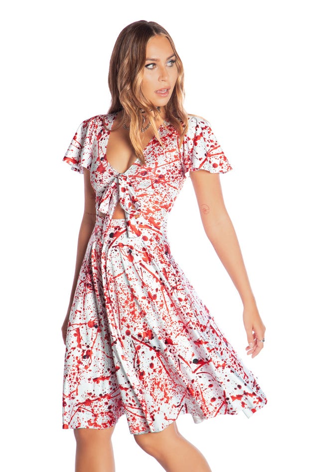 Blood Splatter Rio Midi Dress7 Day Un