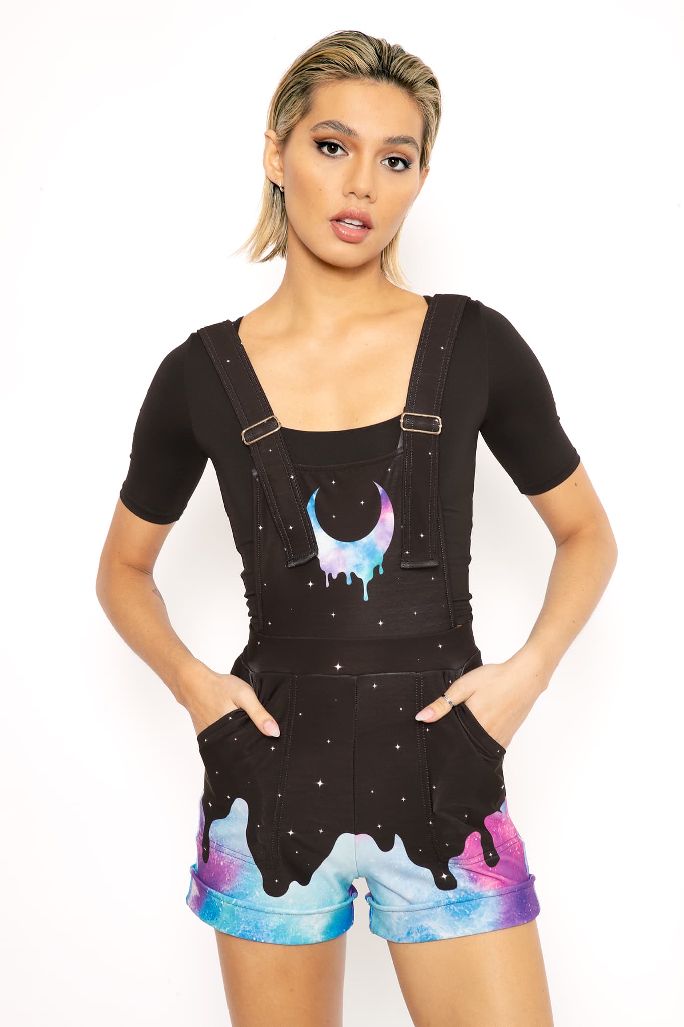 Galaxy Melt Short Overalls - Limited