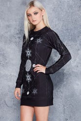Sacred Geometry Sweater Dress