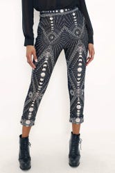 Moon Phases Cuffed Pants