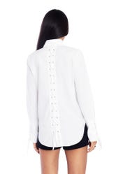 Ceremony Lace Up Back Shirt