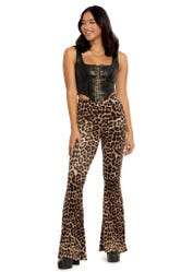 Claws Out Velvet HW Flare Pants