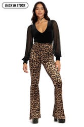 Claws Out Velvet HW Flare Pants