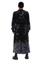 Death's Head Hawkmoth Velvet Maxi Jacket