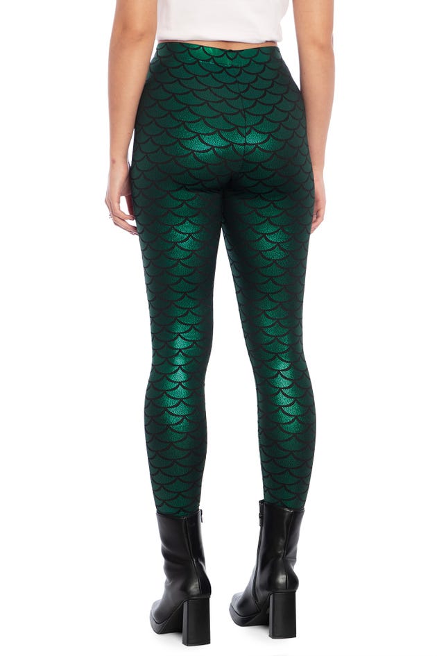 Mermaid Emerald High Waisted Leggings