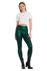 Mermaid Emerald High Waisted Leggings