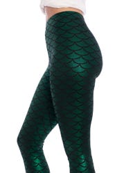 Mermaid Emerald High Waisted Leggings