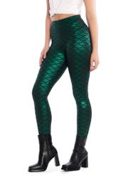 Mermaid Emerald High Waisted Leggings