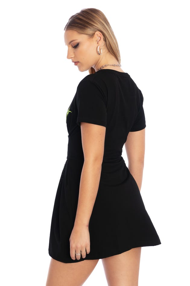 Heavy Mewtal Corset Tee Dress