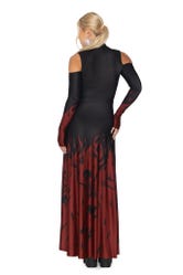 Hellfire Cold Shoulder Maxi Dress