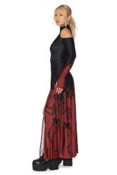 Hellfire Cold Shoulder Maxi Dress