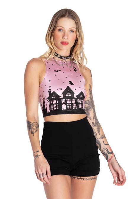 House Of Haunts Racer Top